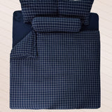 Ohel Gingham SS 3-pc Fitted Sheet Set (Midnight Blue)