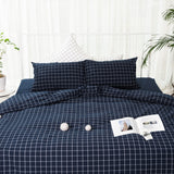 Ohel Gingham SS 3-pc Fitted Sheet Set (Midnight Blue)