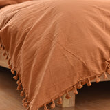 Caly Q 5-pc Quilt Cover Set (Cinnamon)