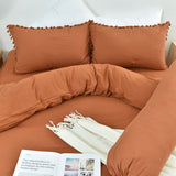 Caly Q 5-pc Quilt Cover Set (Cinnamon)