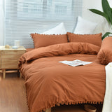 Caly Q 5-pc Quilt Cover Set (Cinnamon)