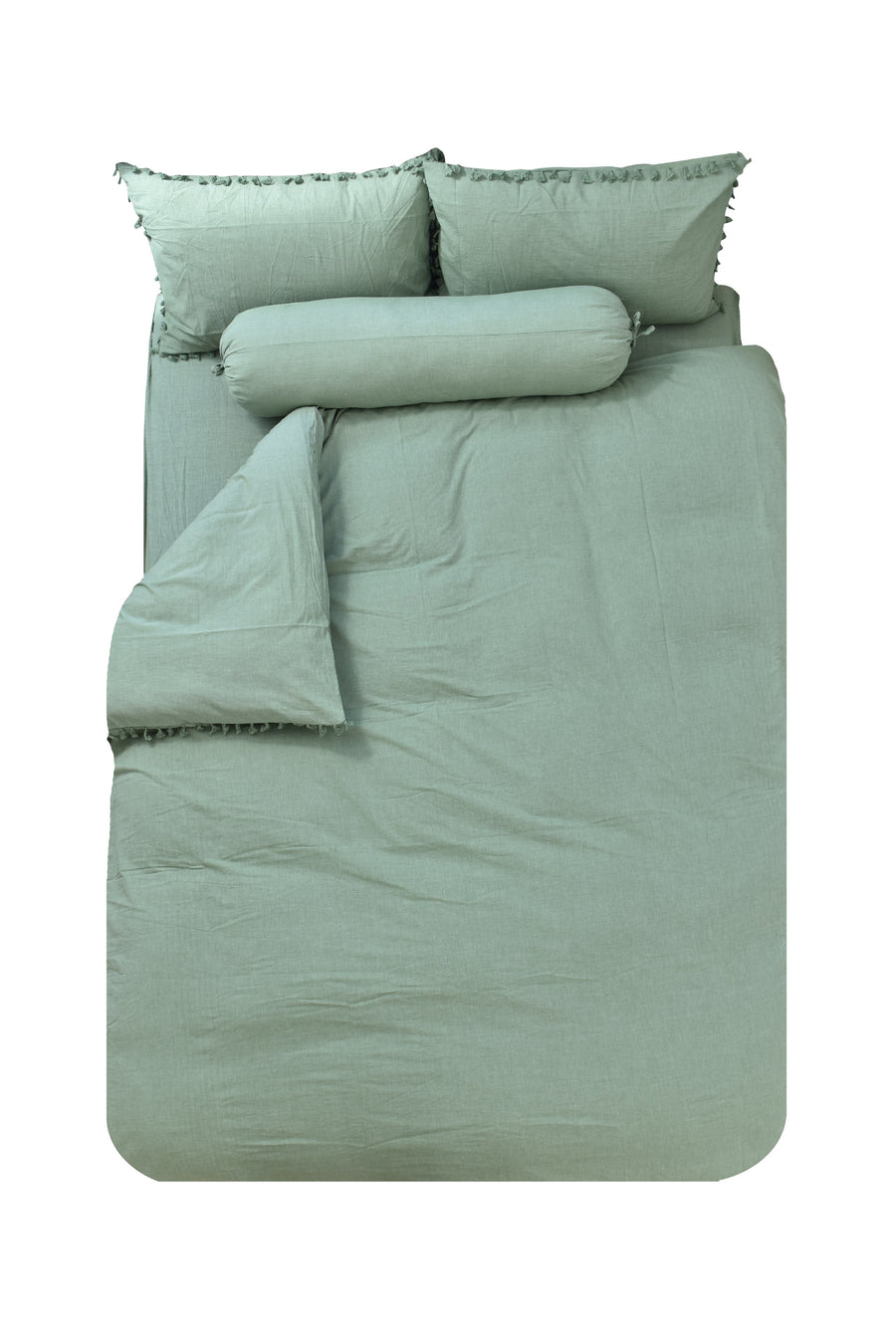 Caly Q 5-pc Quilt Cover Set (Spring Green)