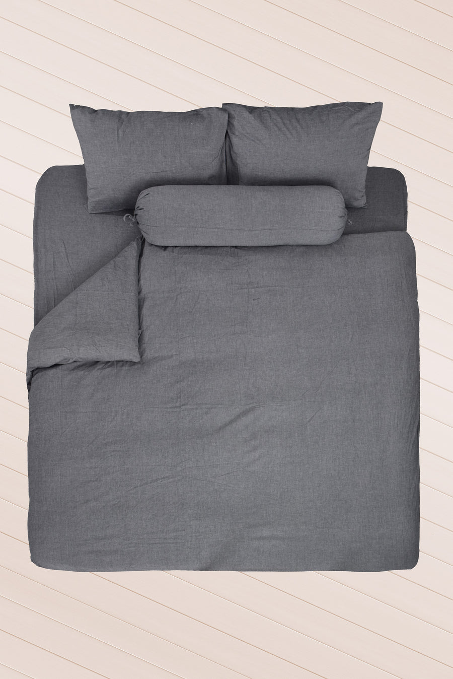 Vette SS 3-pc Fitted Sheet Set (Charcoal)