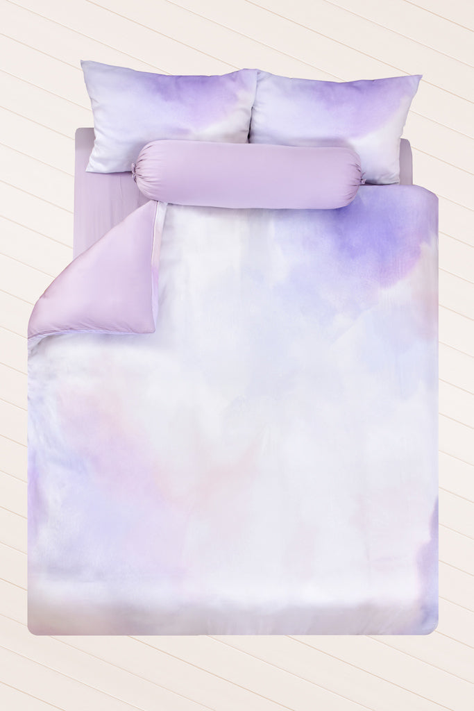 Nurita Harith Mythical Fantasy Queen Quilt Cover Set (5pcs) Lavender
