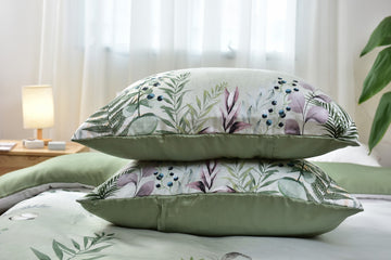 Nurita Harith Elysian Fields Pillowcases Set (2pcs) Light Green