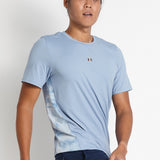 Hayes Men Short Sleeves Top (Steel Blue)