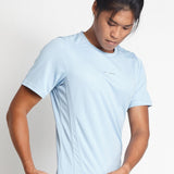 Cael Mens Short Sleeves Top (Light Blue)