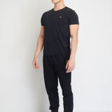 Gavyn Short Sleeve Running Top (Black)