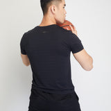 Gavyn Short Sleeve Running Top (Black)