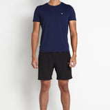 Gavyn Short Sleeve Running Top (Navy)