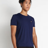 Gavyn Short Sleeve Running Top (Navy)