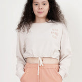 Bad Babes Club! Crop Top (Almond)
