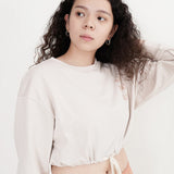 Bad Babes Club! Crop Top (Almond)