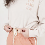 Bad Babes Club! Crop Top (Almond)