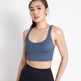 Lydia Women Sports Bra (Medium Blue)