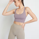 Lydia Women Sports Bra (Dark Violet)