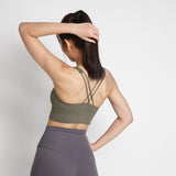 Emory Women Sports Bra (Dark Olive Green)