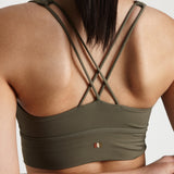 Emory Women Sports Bra (Dark Olive Green)