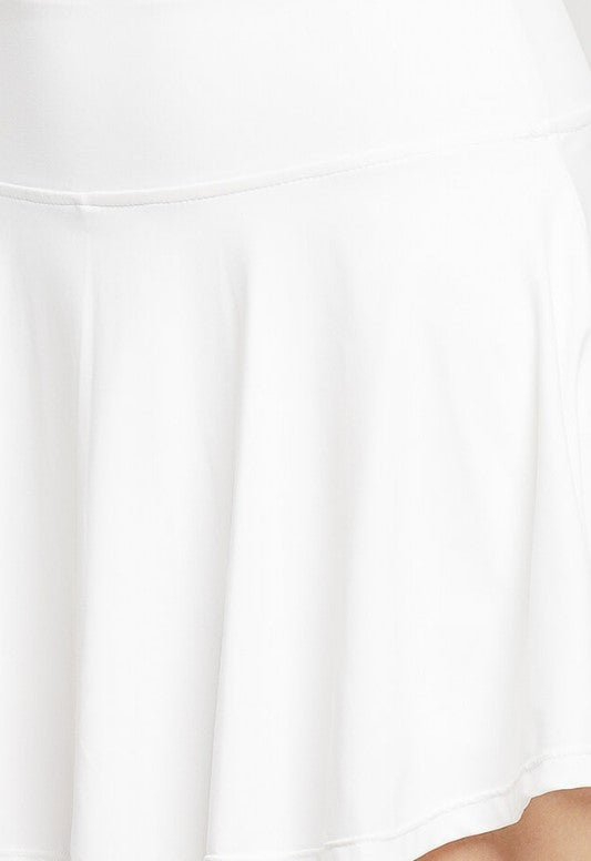 Vigour Tennis Skirt (White)