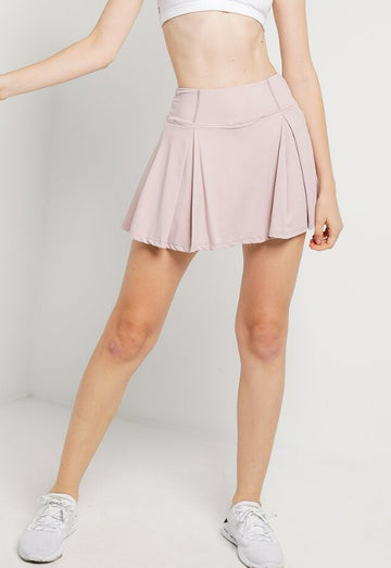 Agility Tennis Skirt (Pale Red Violet)