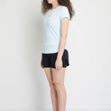 Saylor Women Short Sleeves Top (Aquamarine)