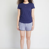 Saylor Women Short Sleeves Top (Navy)