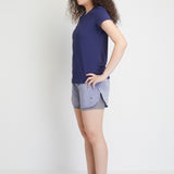 Saylor Women Short Sleeves Top (Navy)