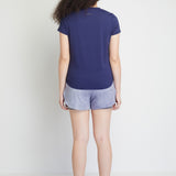 Saylor Women Short Sleeves Top (Navy)