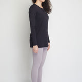 Tamyra Women Long Sleeves Top (Black)