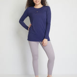 Tamyra Women Long Sleeves Top (Navy)