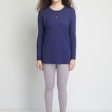 Tamyra Women Long Sleeves Top (Navy)