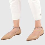 Joisse Pointed Toe Ballerina & Flats (Nude)