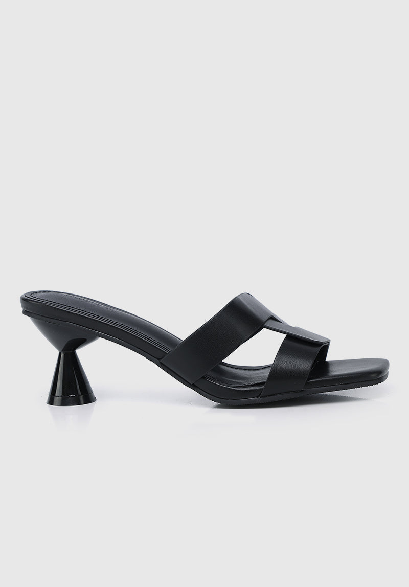 Nanette Open Toe Heels (Black)