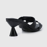 Nanette Open Toe Heels (Black)