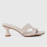 Nanette Open Toe Heels (White)