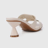 Nanette Open Toe Heels (White)