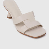 Nanette Open Toe Heels (White)