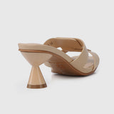 Nanette Open Toe Heels (Nude)