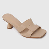 Nanette Open Toe Heels (Nude)