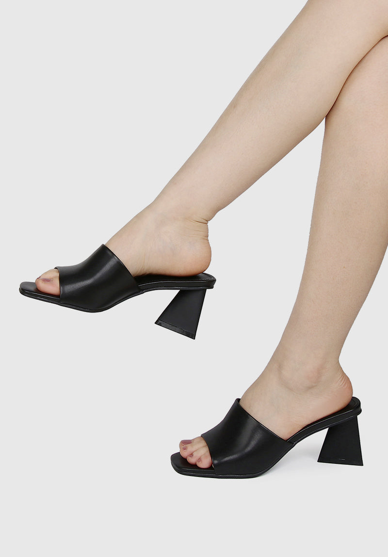 Lyssa Open Toe Heels (Black)
