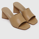 Lyssa Open Toe Heels (Tan)