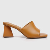 Lyssa Open Toe Heels (Dark Orange)