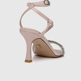 Disney Tinkerbell Never Lose Your Sparkle Open Toe Heels (Pink)