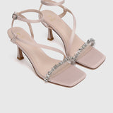 Disney Tinkerbell Never Lose Your Sparkle Open Toe Heels (Pink)