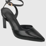 Jessye Pointed Toe Heels (Black)
