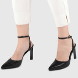 Jessye Pointed Toe Heels (Black)