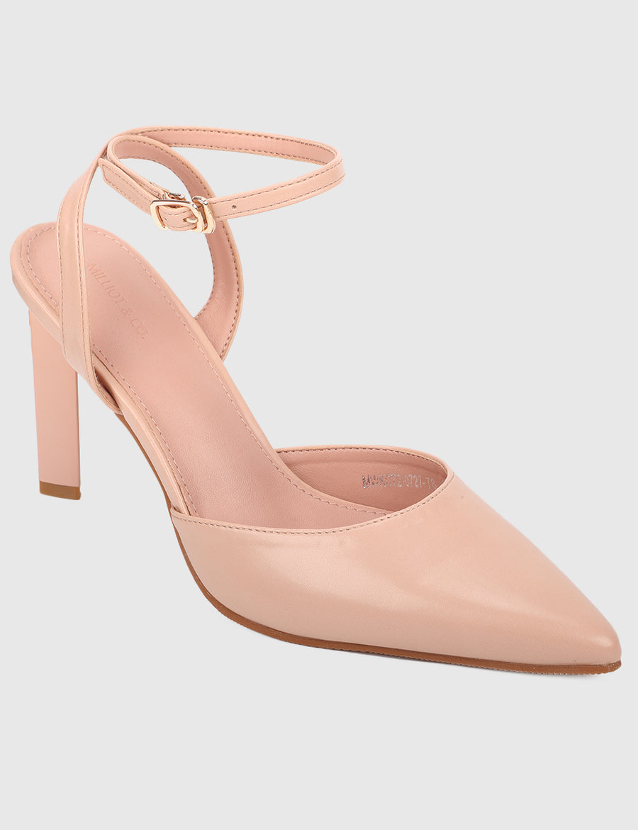 Jessye Pointed Toe Heels (Pink)