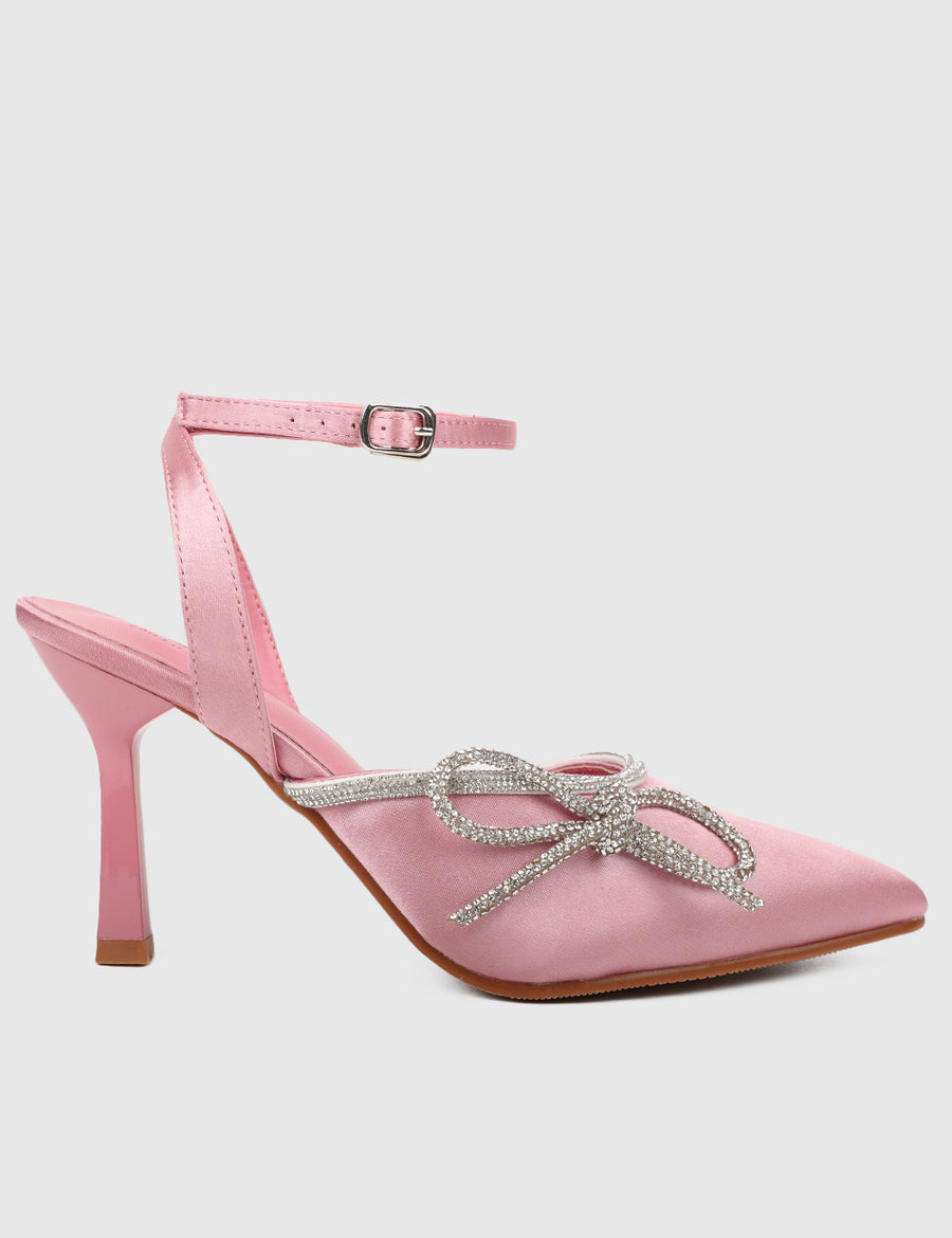 Marlie Pointed Toe Heels (Pink)
