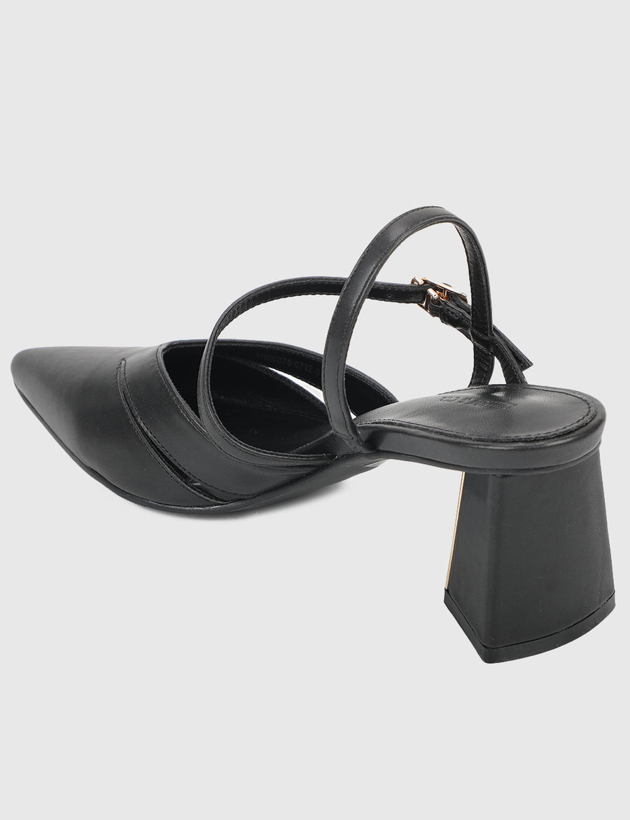 Gayle Pointed Toe Heels (Black)