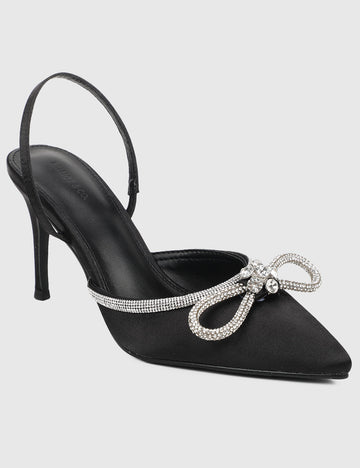Prissy Pointed Toe Heels (Black)